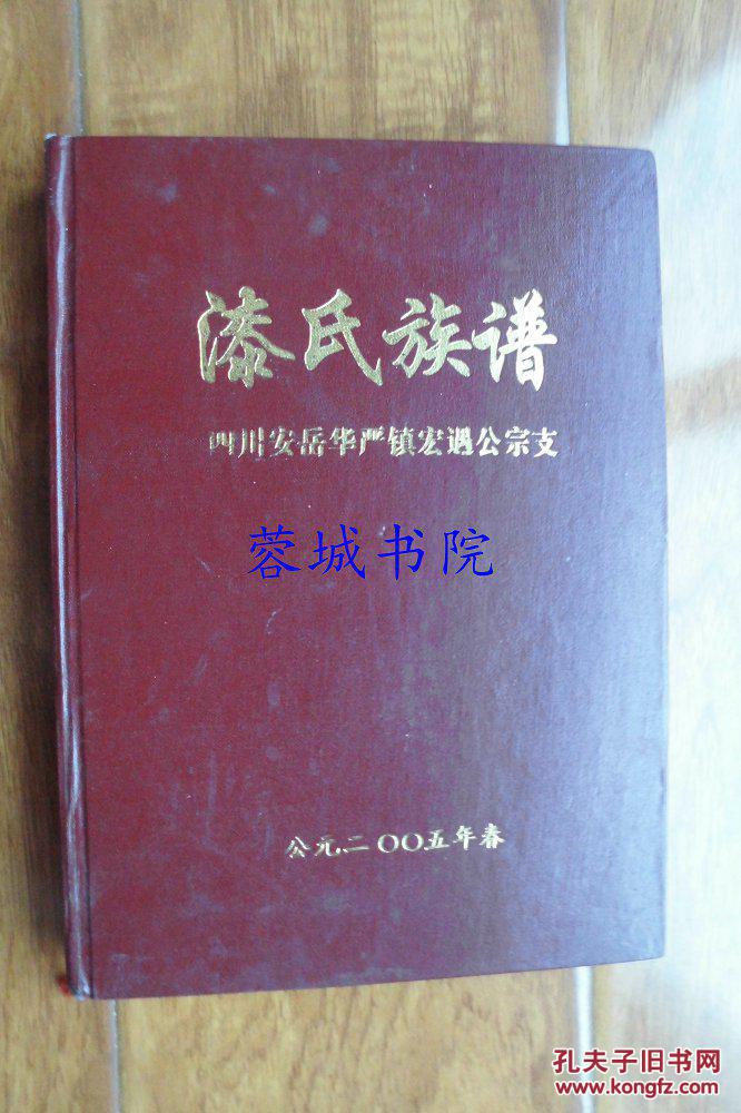 漆氏族谱——四川安岳华严镇宏遇公宗支(16开精装 铜版纸印刷)