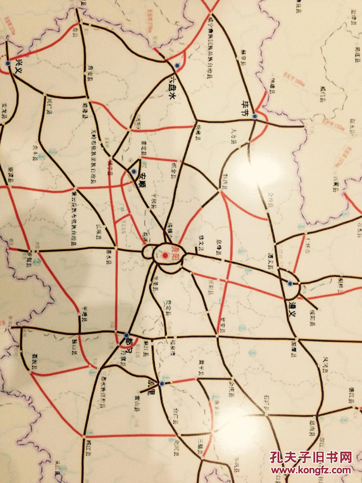 贵州省十三五期高速公路规划布局示意图