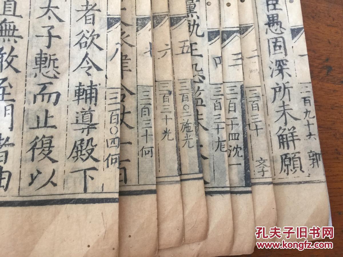 监生吕元美,奉,吴平等不同的刻工姓名)刻字总数【中国古籍善本著录】