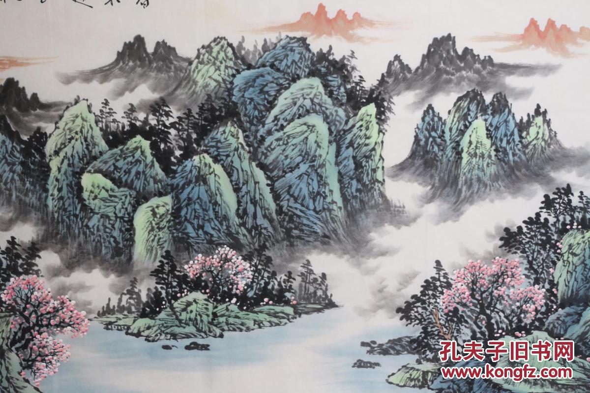 著名山水大师胡老师纯手绘四尺山水作品