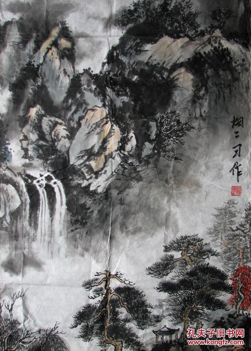 金陵—许炯山水,花鸟二张_许炯_孔夫子旧书网