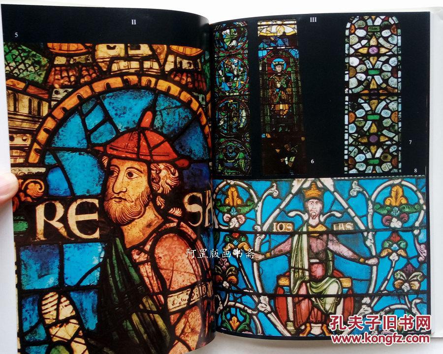 英格兰教堂彩绘玻璃画艺术 教堂玻璃彩色花窗夏加尔威廉莫里斯等大师作品 孔夫子旧书网