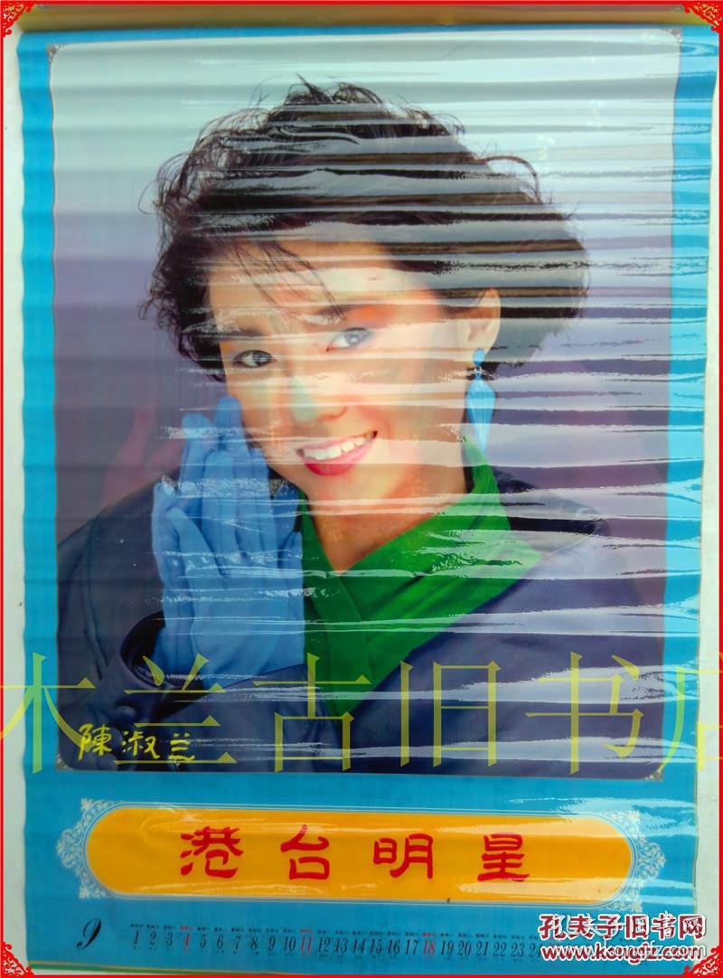 八九十年代怀旧塑料纸老挂历画港台明星1994年钟楚红王祖贤利智等12位
