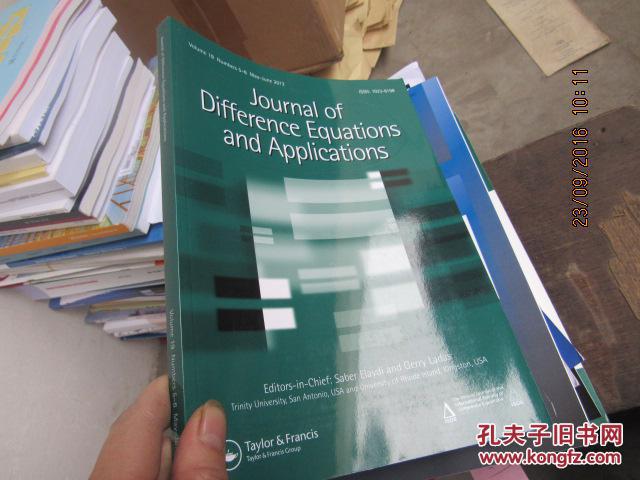journal of difference equations and applications 2013 vol 19 nos 5-6 8078