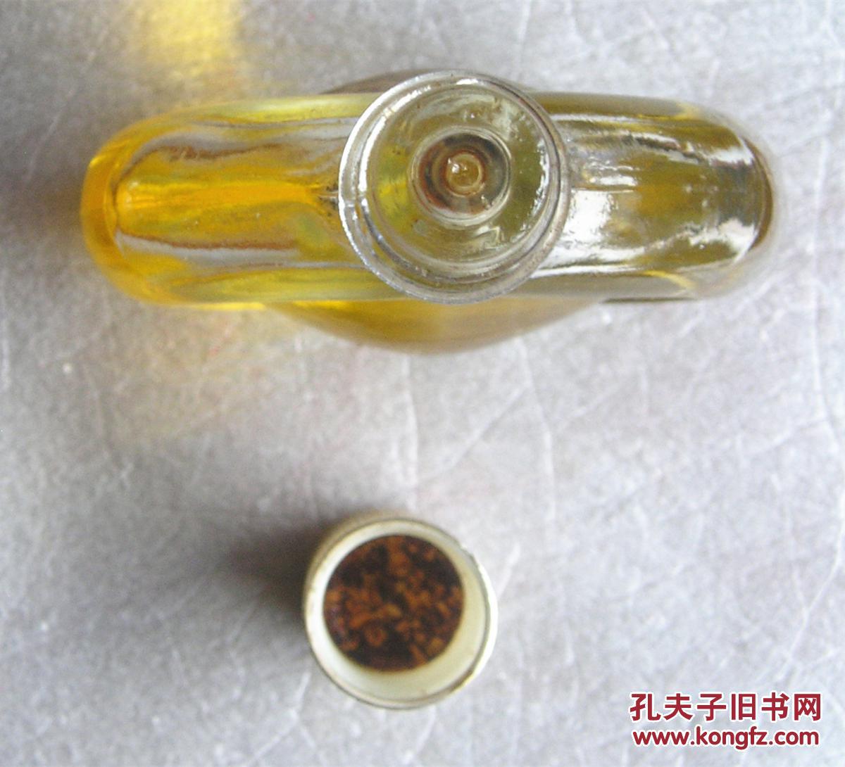 时期敦煌高级头油玻璃瓶带头油上海红星日用化学品厂