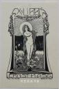 德国早期线刻版藏书票维纳斯的诞生新艺术精品1904年