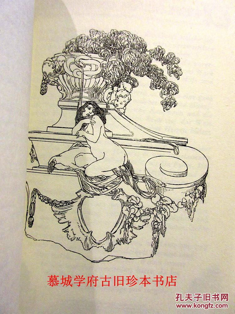 奥地利性爱艺术大师冯·拜劳斯彩色,黑白插图本《莫扎特的狂欢节歌剧