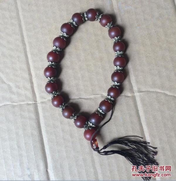 老玛瑙佛珠 18颗佛珠 十八子佛珠