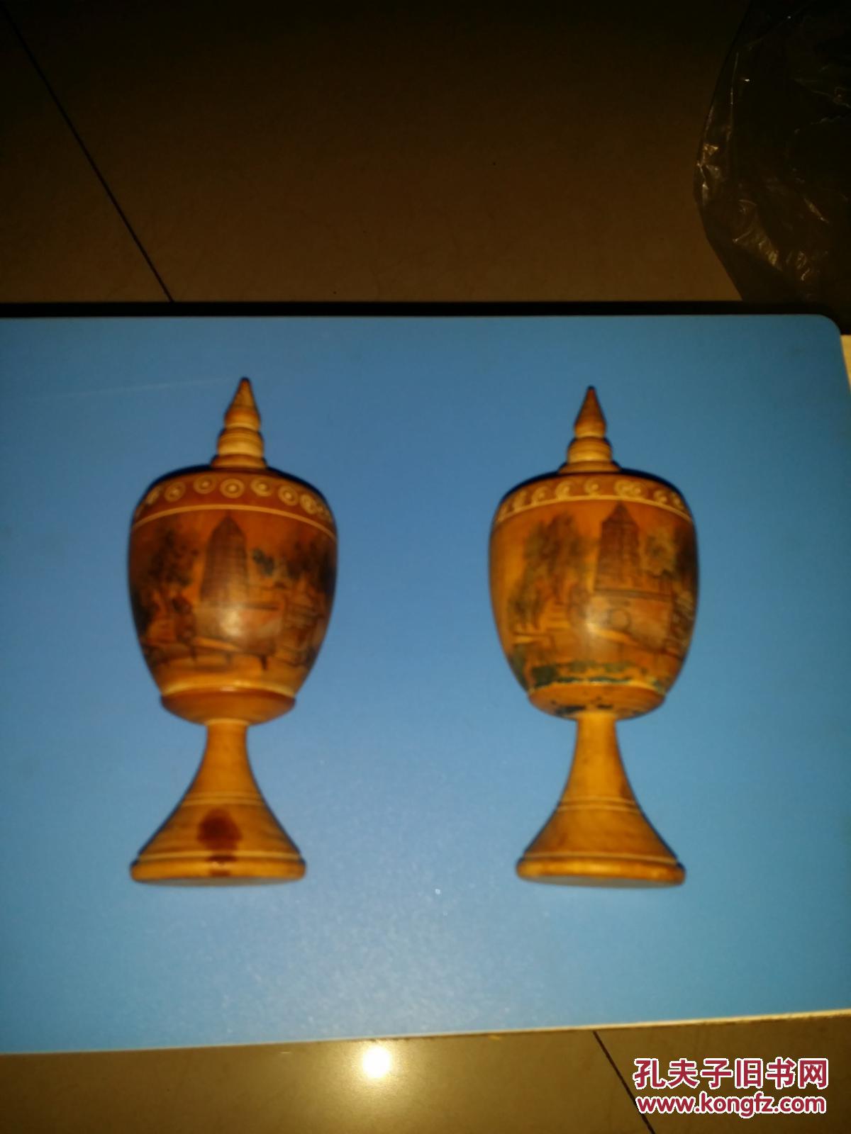 楠香木瓶式----摆件1对