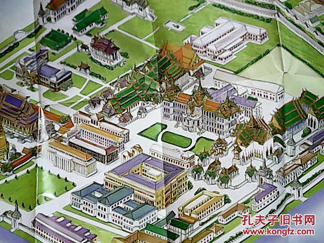 地图678——guide to the grand palace(泰国·大皇宫指南)【中英原版