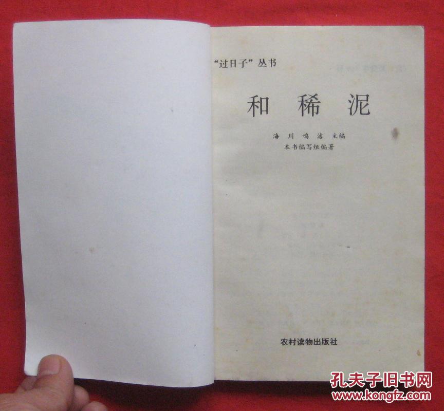 过日子丛书:和稀泥
