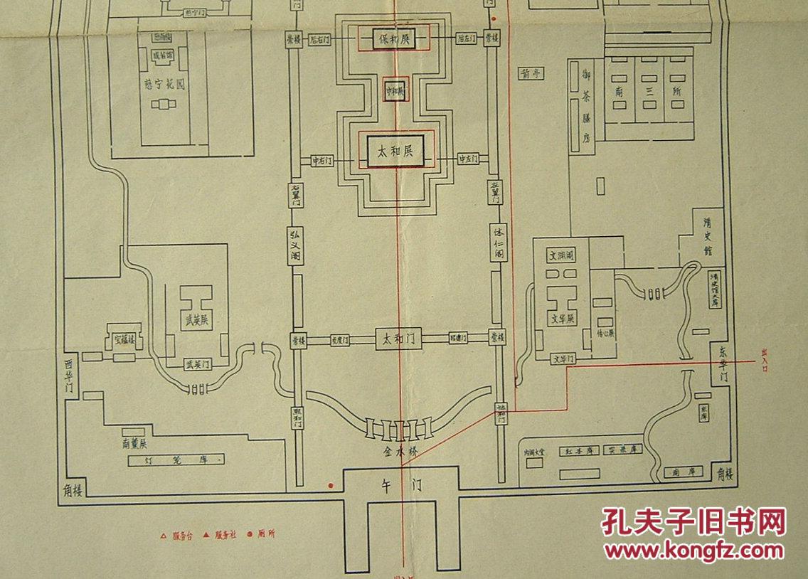 故宫博物院路线图故宫路线图简笔画