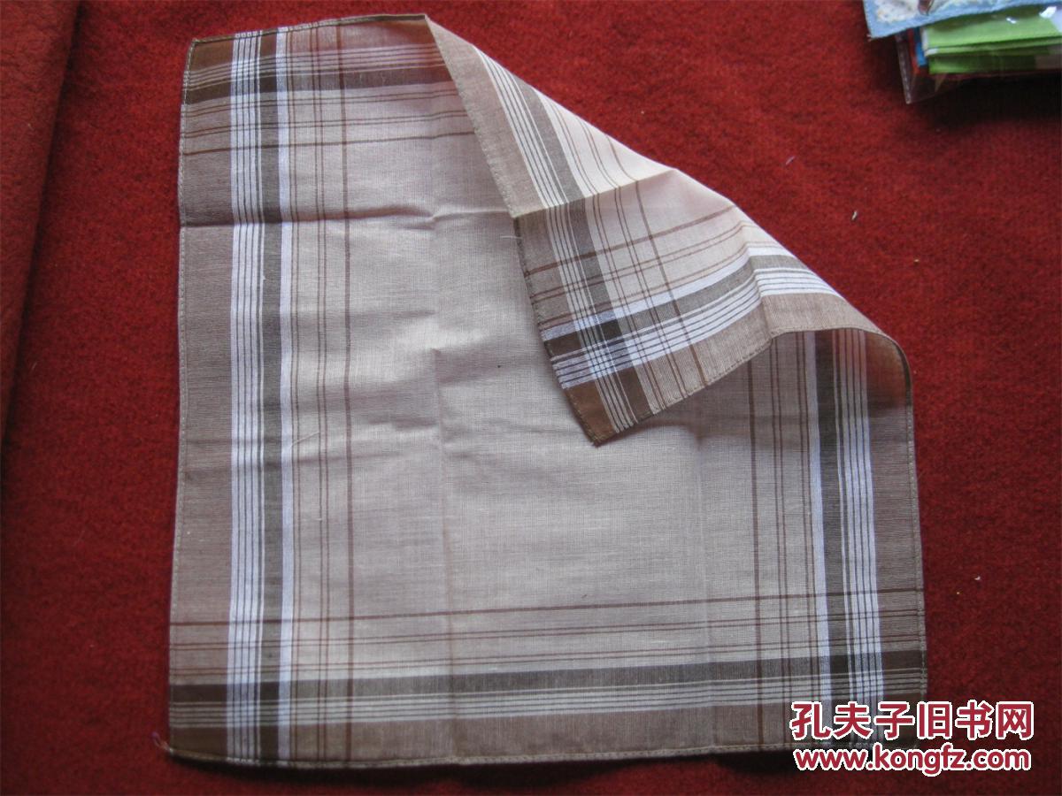 保老保真 怀旧收藏 八十年代 喜庆 手绢棕色 值得收藏