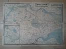 1937年发行日本侵华双面地图《南京上海地方详细图/上海附近明细图》