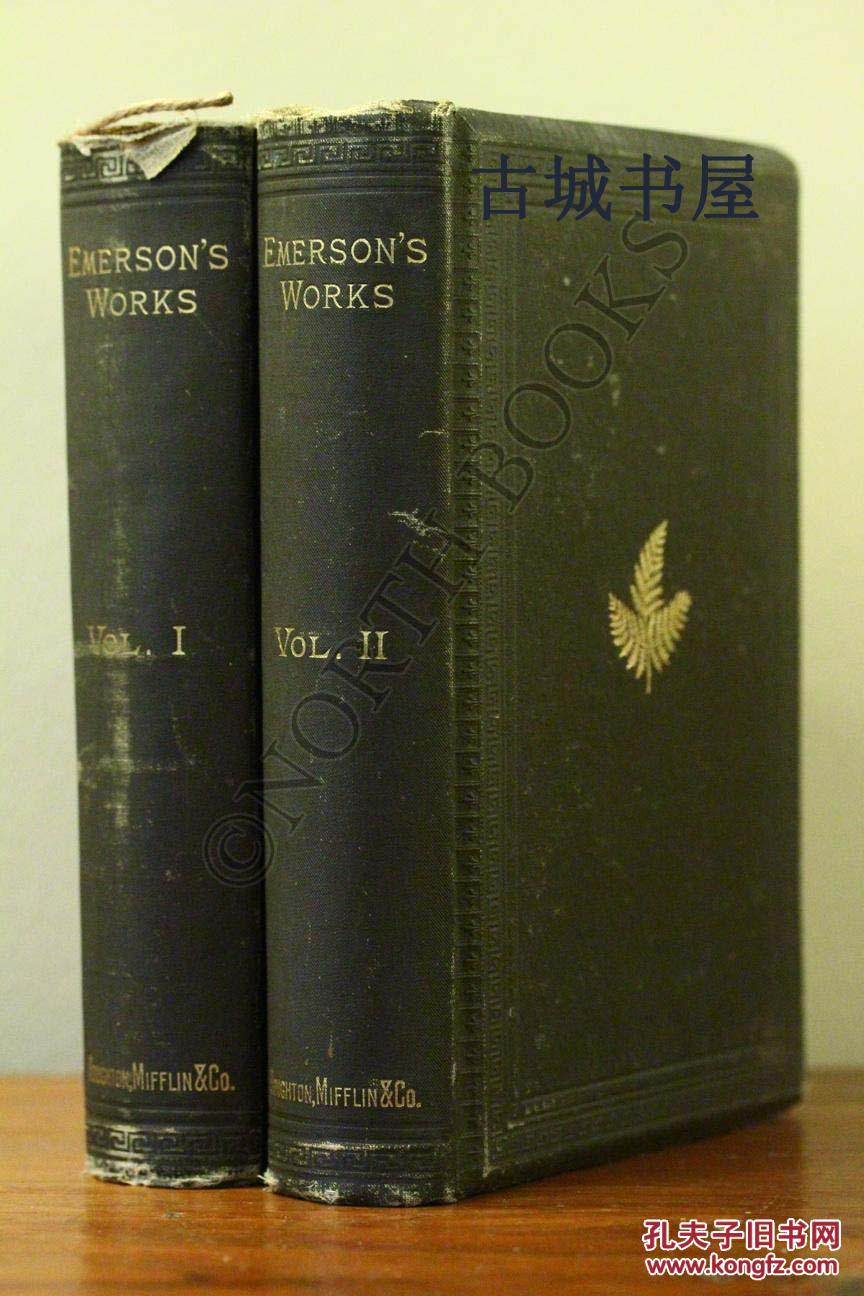 《 爱默生的作品 2卷》1883年出版.