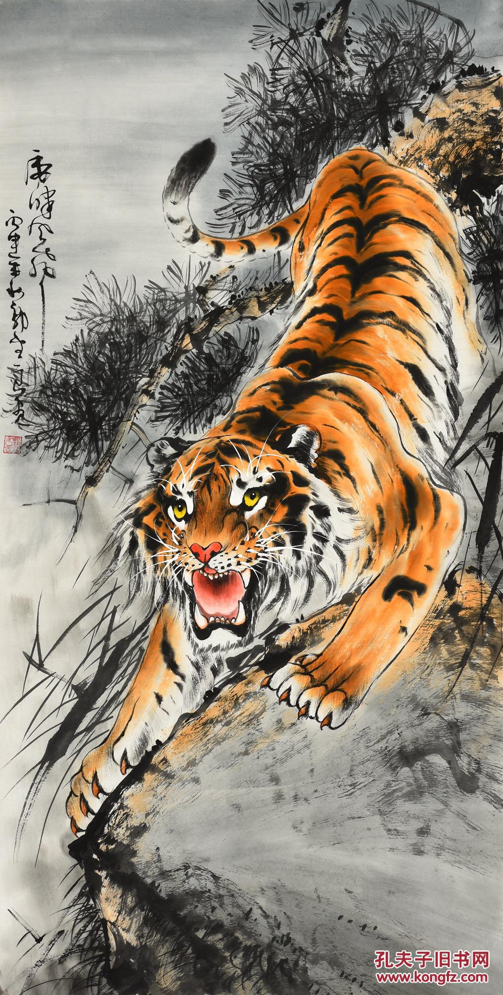中国12艺 术家 协会 郭金 良《虎啸生风》