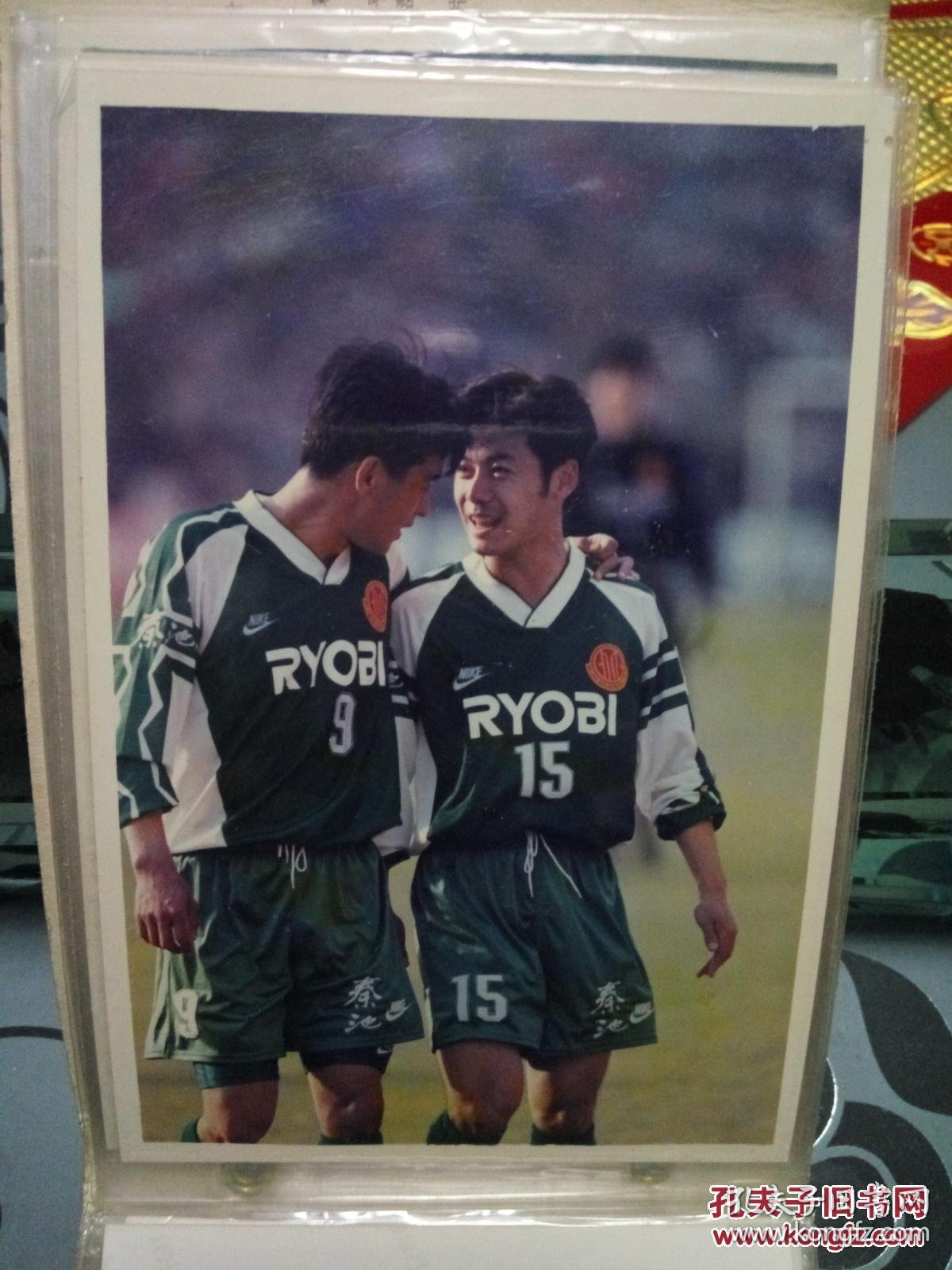 90年代老甲a北京国安队比赛照片高洪波高峰谢峰邓乐军等12张合售