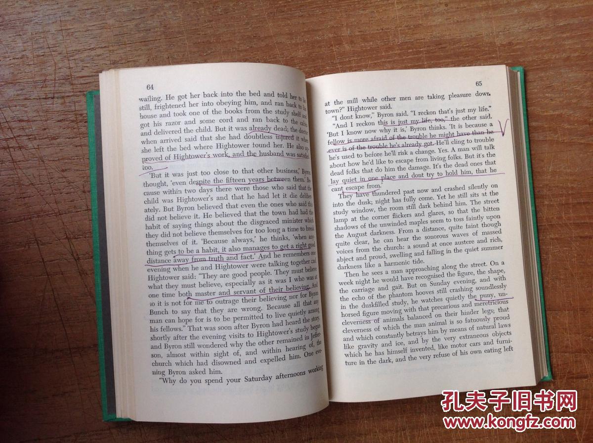 福克纳八月之光lightinaugust精装