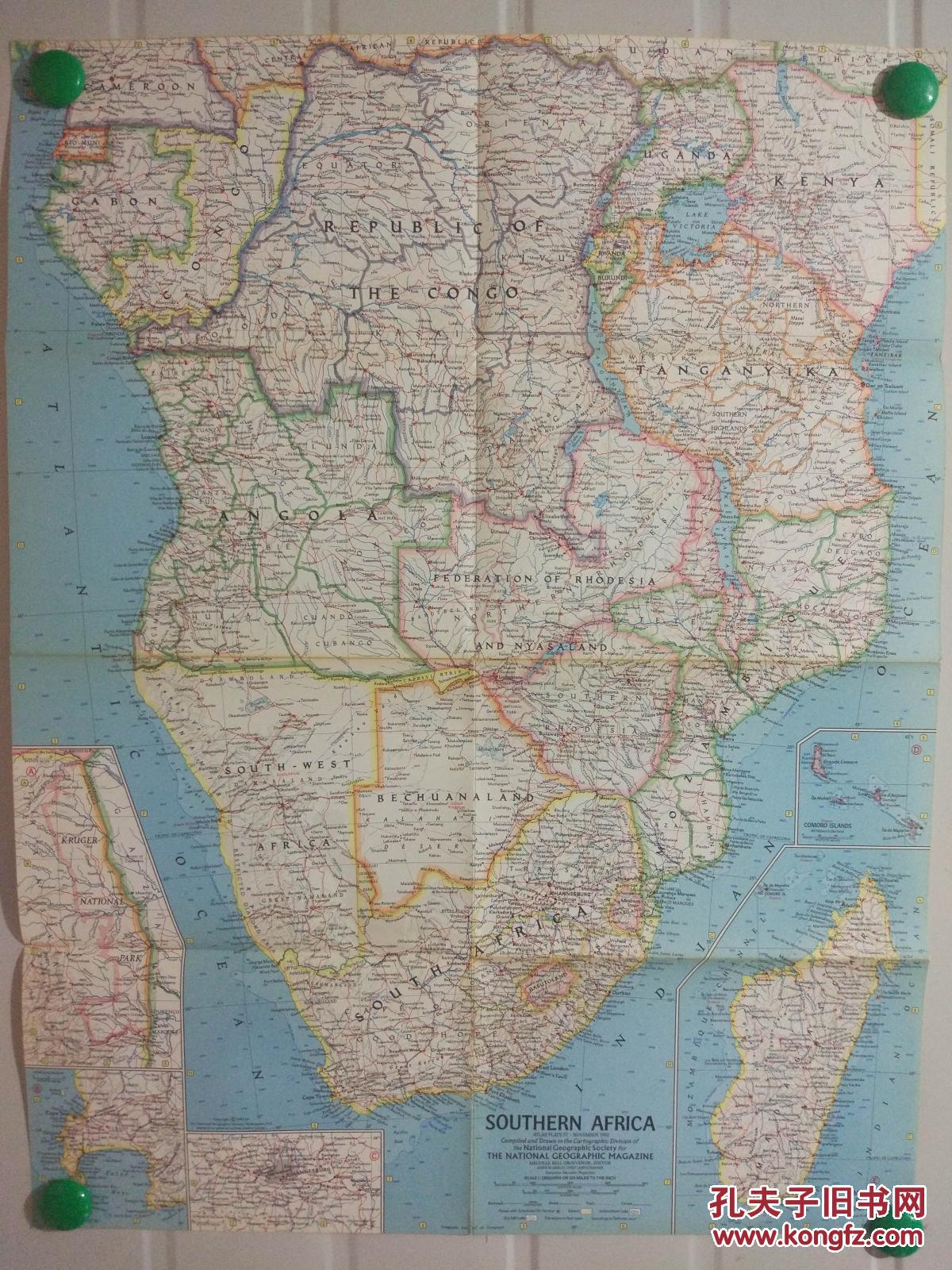 southern africa 非洲南部地图