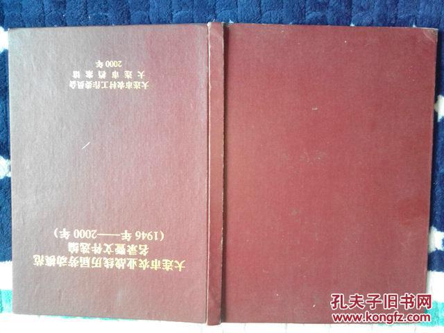 大连市农业战线历届劳动模范名录暨文件选编（1946-2000）