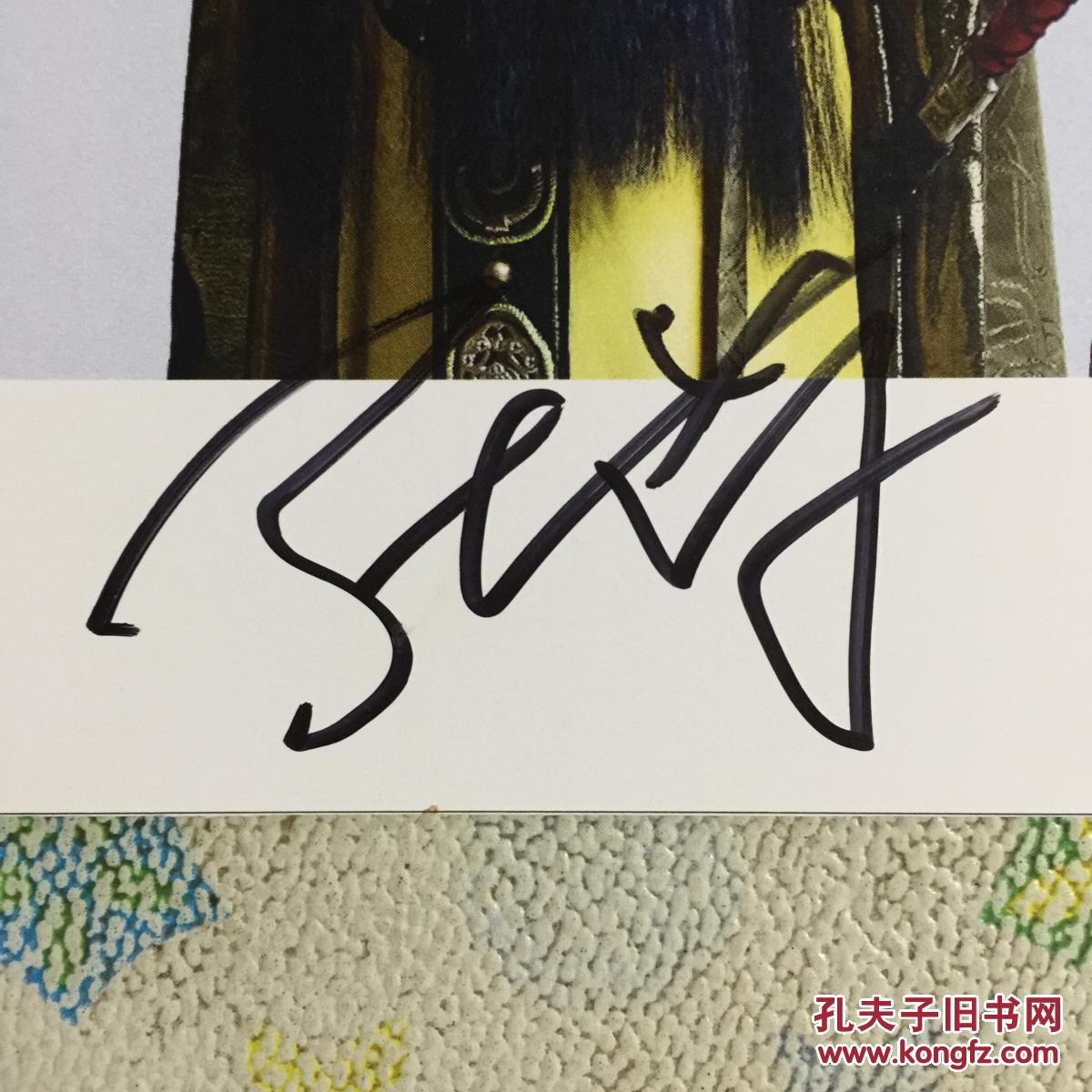 著名京剧演员张萌亲笔签名自制6寸铜版纸卡片