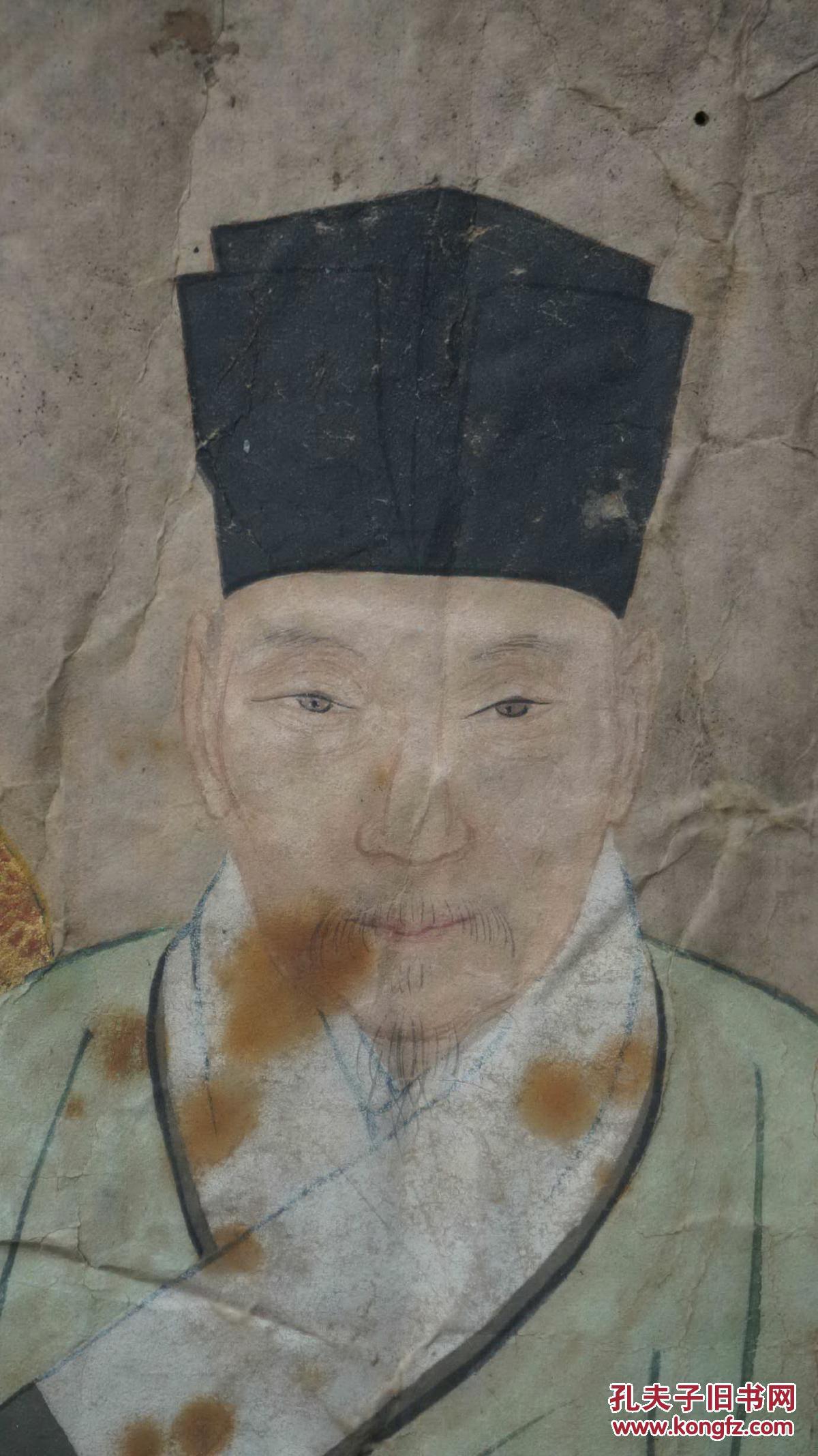 【图】【大明衣冠】清早期所绘明代祖宗容像1张.