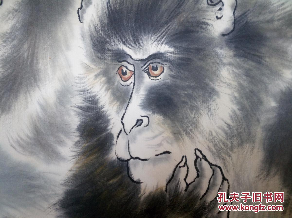 低价!高奇峰巨幅精品蜂猴图,手绘,大尺幅!～～～～～!