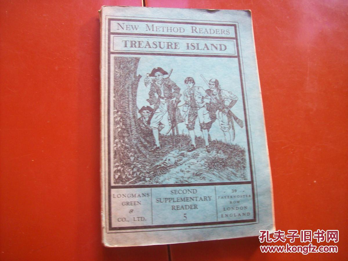 TREASURE ISLAND金银岛 英文原版 .1935年出版.后有补图.