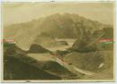 民国东北山海关首山道教二郎庙一带的山川河流地貌老照片。14.7X10.5厘米