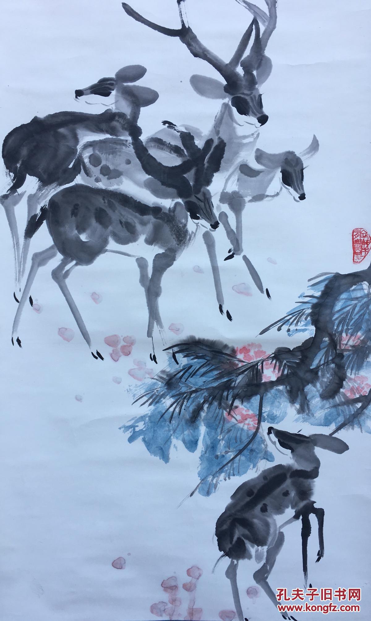 著名绘画大家陈雄立精品绘画作品1幅保真