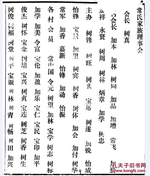 常氏族谱 公元1996 影印版_家谱修订小组_孔夫子旧书网