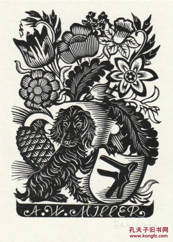 塞维林木刻罕见作品 编号 98