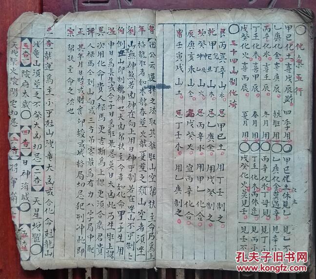 二十四山坐向分金(乾隆戊子年手抄地理风水秘籍)大开本;线装一册全!