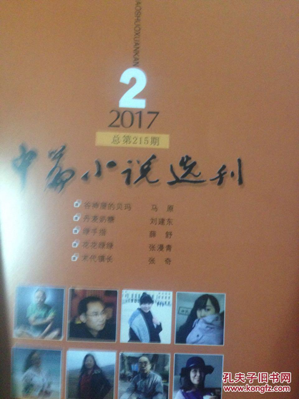《中篇小说选刊》 杂志（文学双月刊）2017年第6期 福建小说家专号