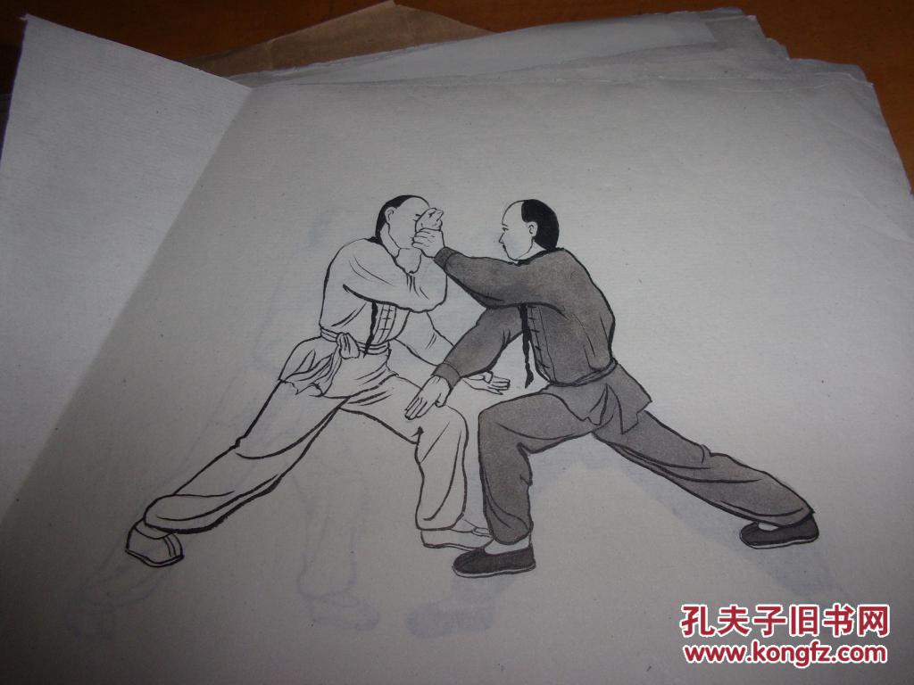 虎鹤双形拳对拆五行拳原稿图梁达等编著不知有否出版上注106幅图并未