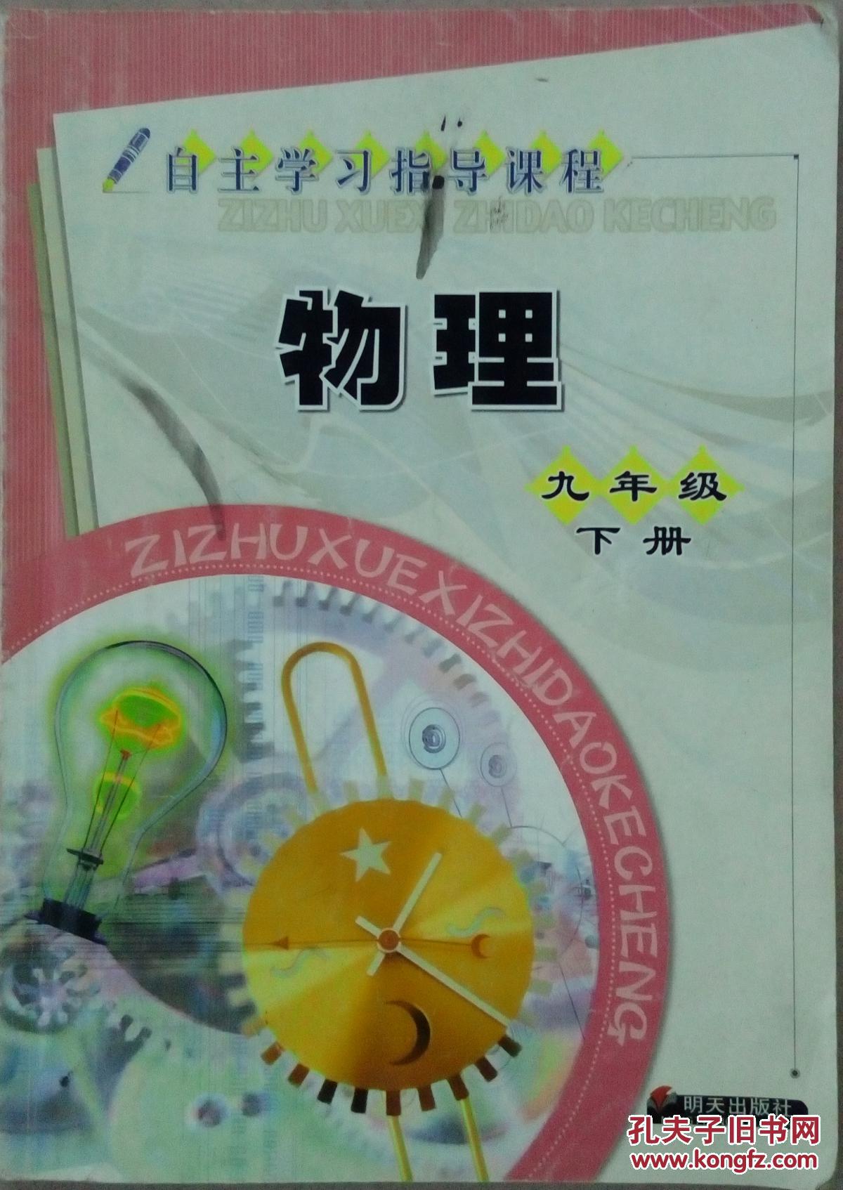 物理九年级自主学习指导课程物理九年级下册九下配沪科版明天出版社