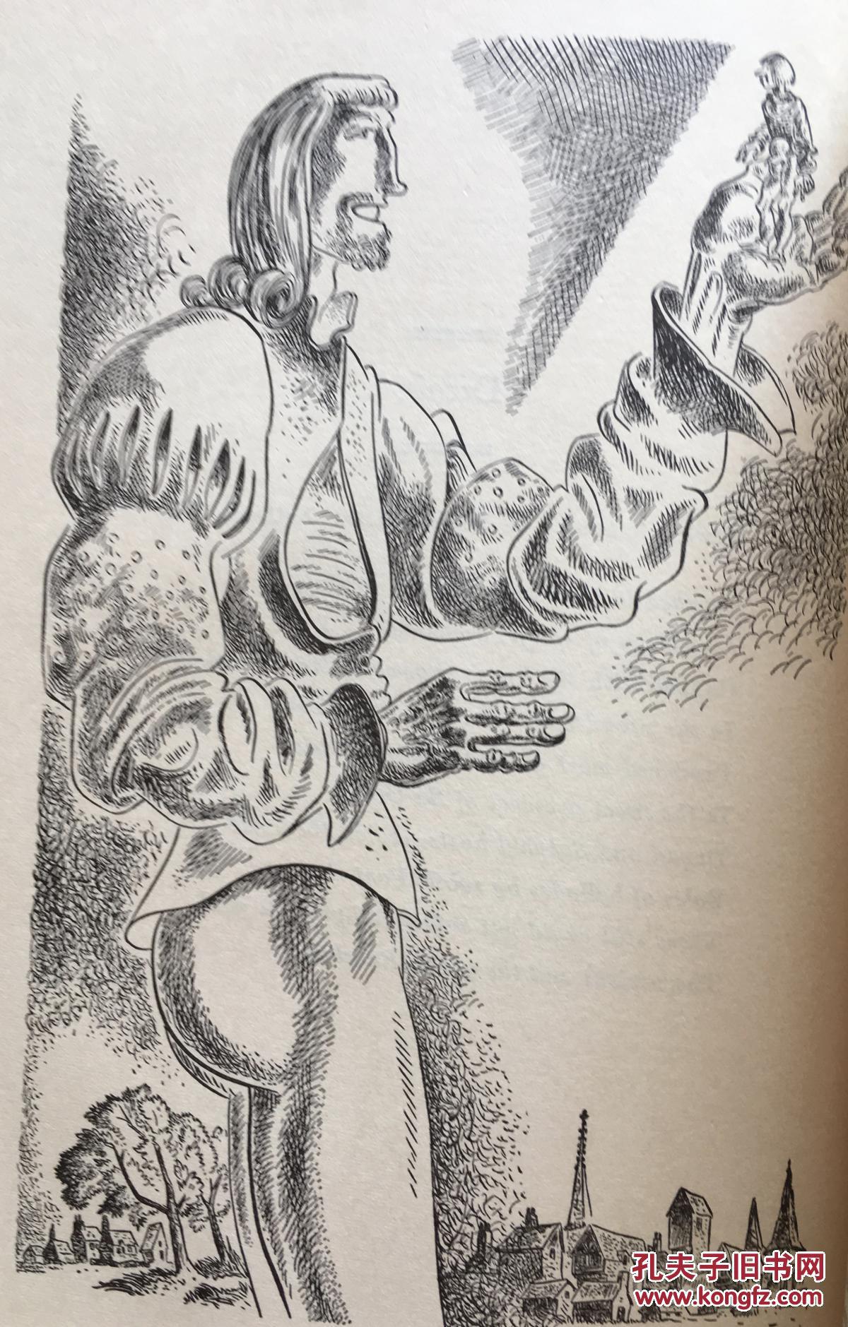 gargantua and pantagruel 拉伯雷:巨人传 5卷合一本 遗产插图版 16开