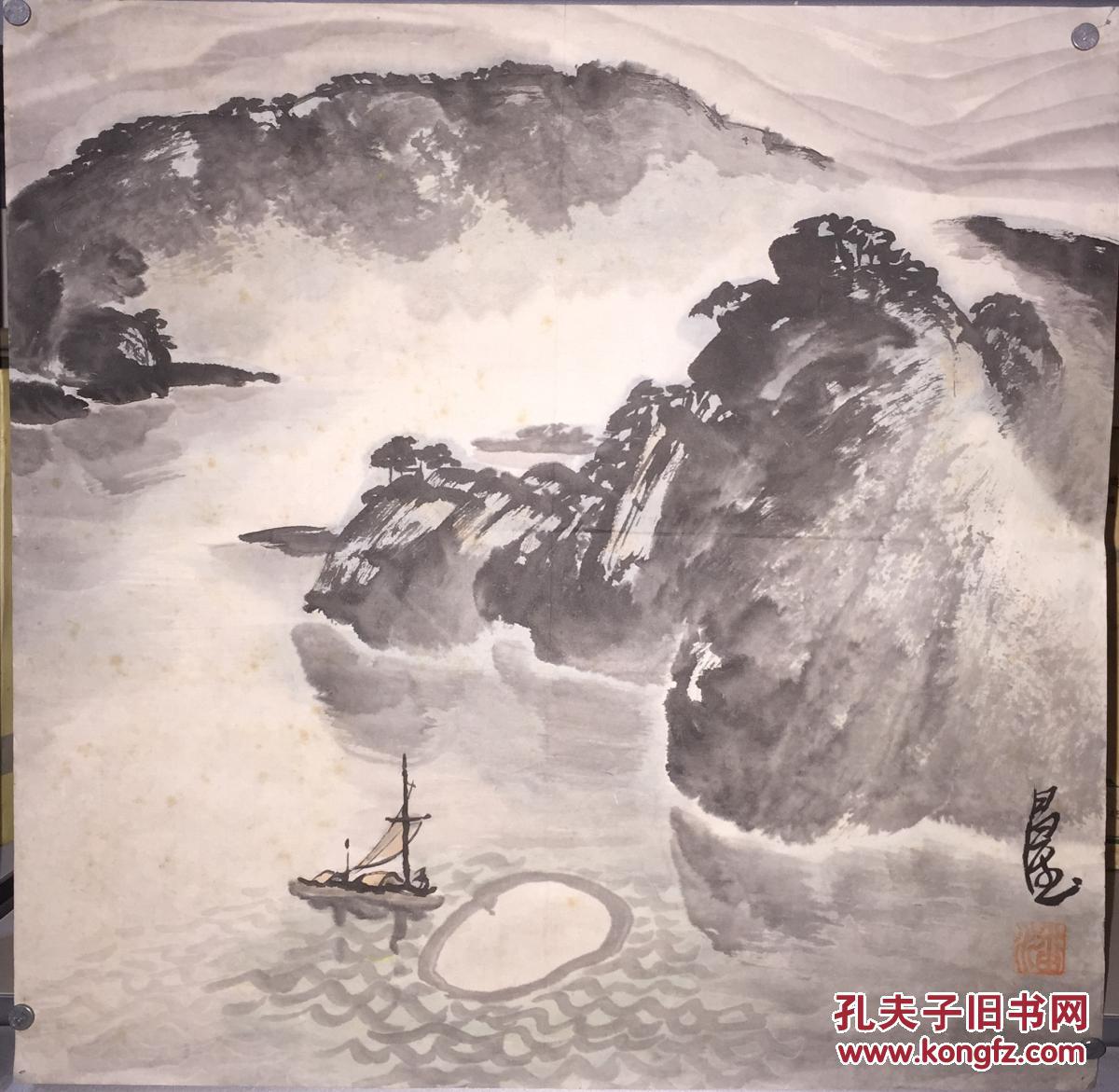 温州籍画家--潘昌德 山水平尺