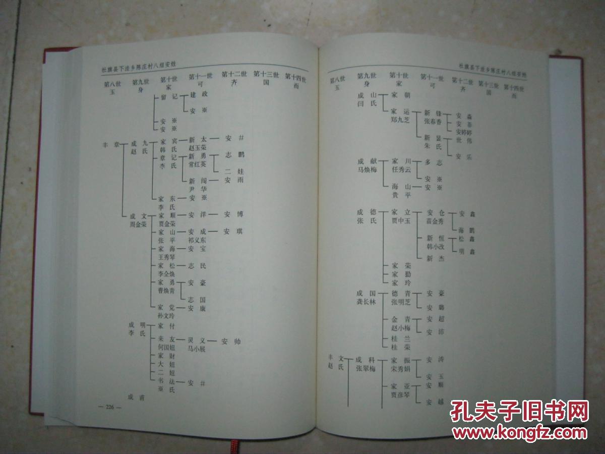 安氏族谱(河南省宛东安氏家谱,河南省唐河,社旗,桐柏等县.