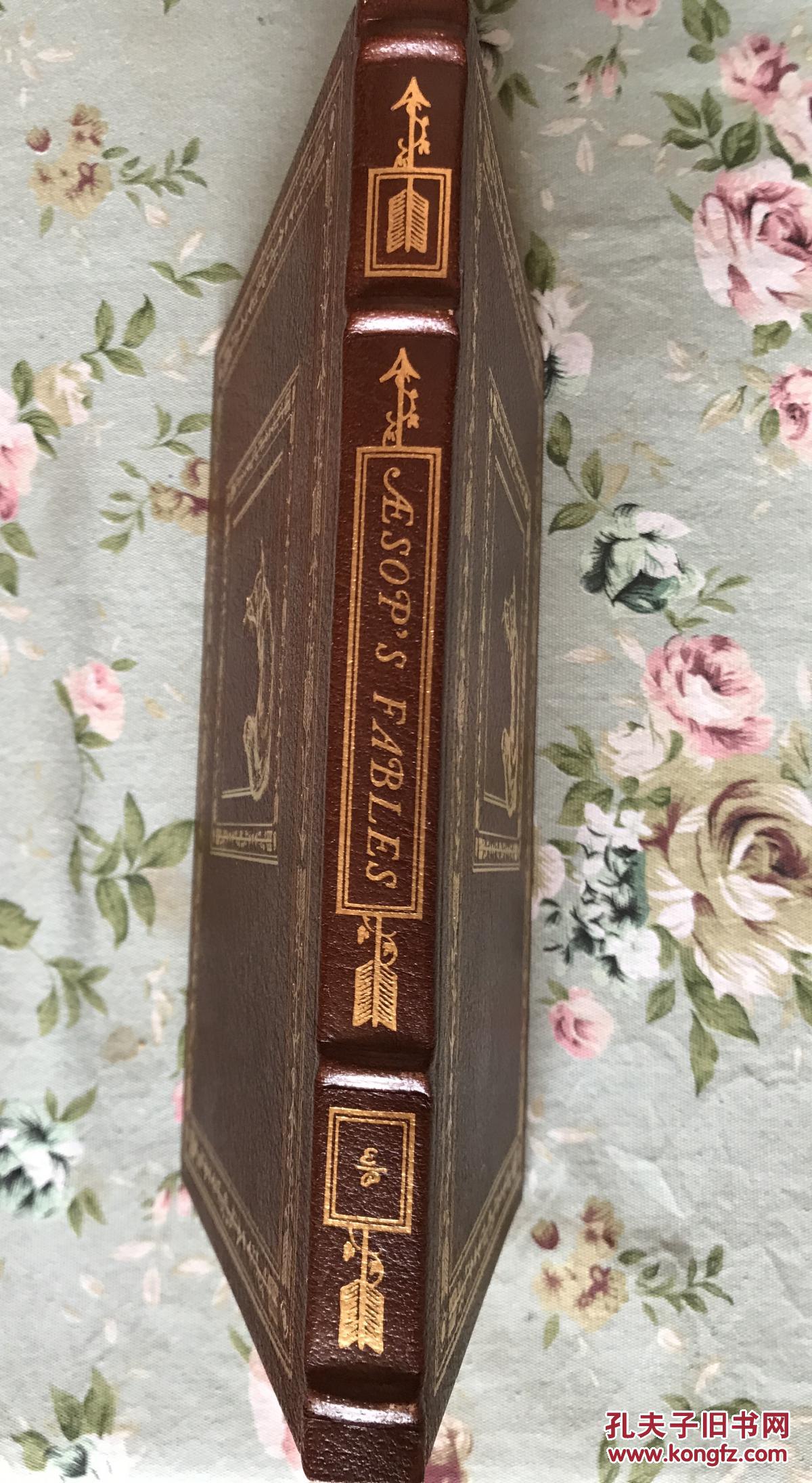 aesopsfables伊索寓言伊斯顿真皮豪华世界名著系列书脊封面金饰花纹