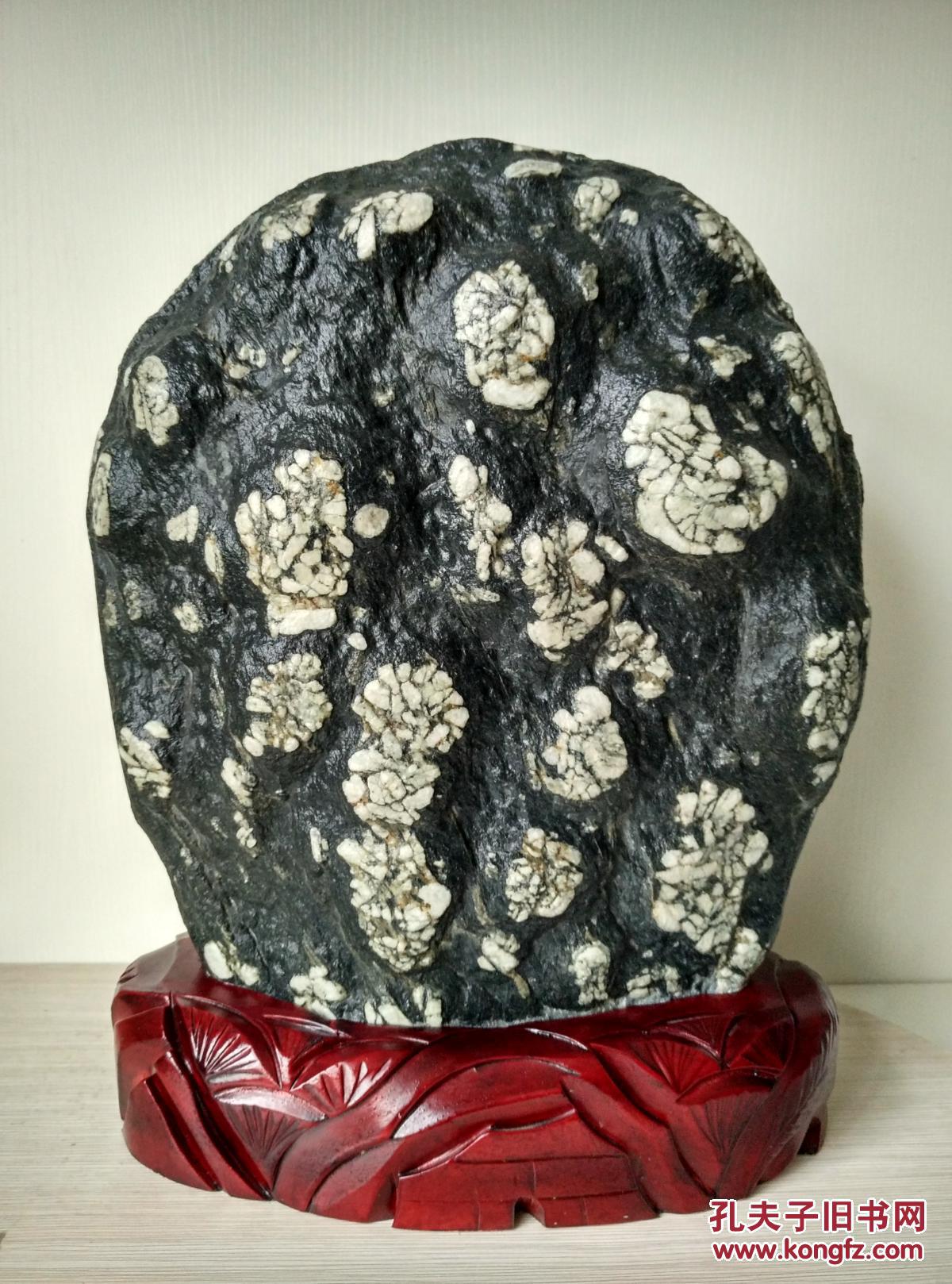 洛阳白牡丹石原石"团团圆圆"