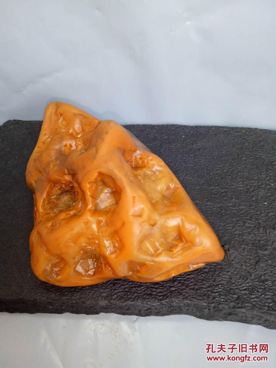 江西赣江水冲黄蜡石黄龙玉原石观赏茶宠把玩蜂窝小金印