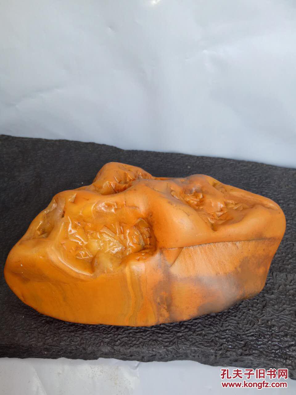 江西赣江水冲黄蜡石黄龙玉原石观赏茶宠把玩蜂窝小金印