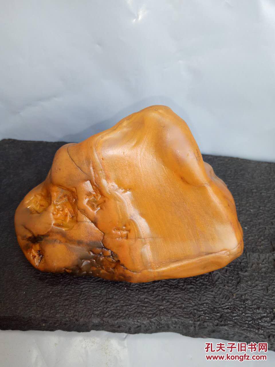 江西赣江水冲黄蜡石黄龙玉原石观赏茶宠把玩蜂窝小金印