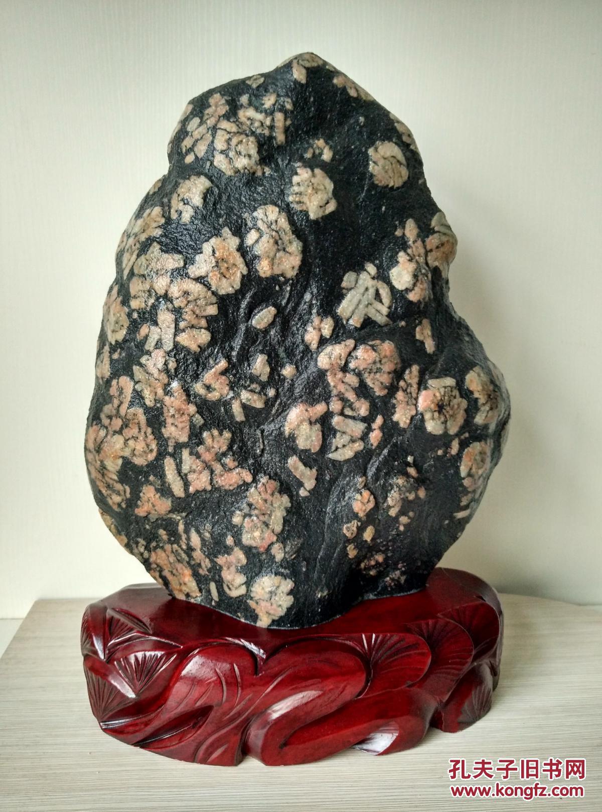 洛阳红牡丹石原石"红色江山"