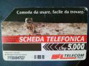 电话卡《Comoda da usare,facile da trovare》SCHEDA TELEFONICA / Lire 5.000 772084727（一张，详见图）