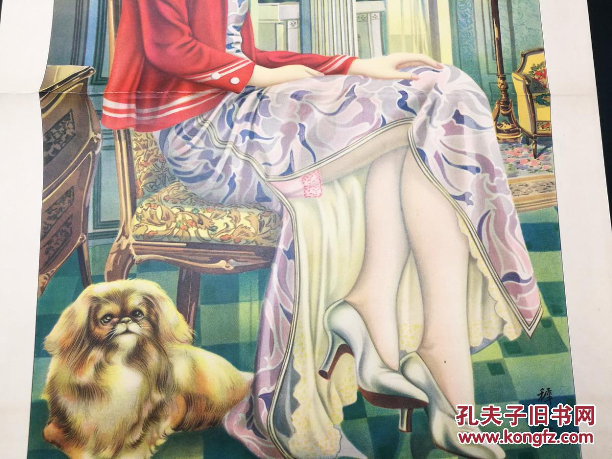 民国著名画家-杭樨英绘 民国月份牌广告画 老烟标 老商标 老年画 民国
