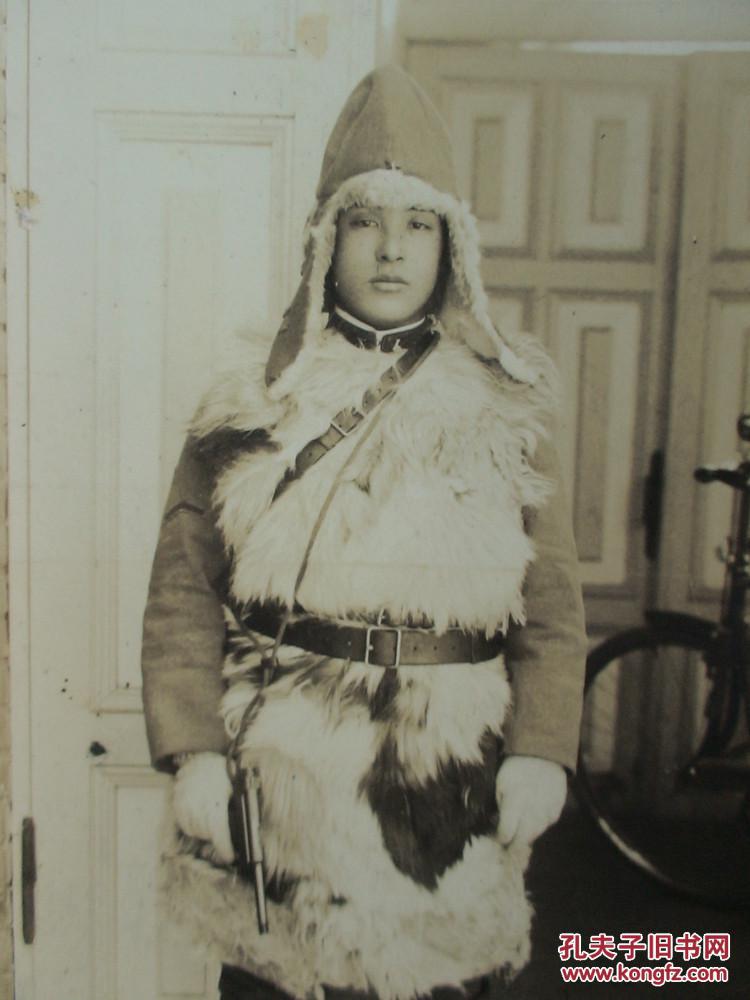 侵华史料 侵华关东军 军官戎装照片 5枚 1931年 珍品 大尺寸 侵华日军