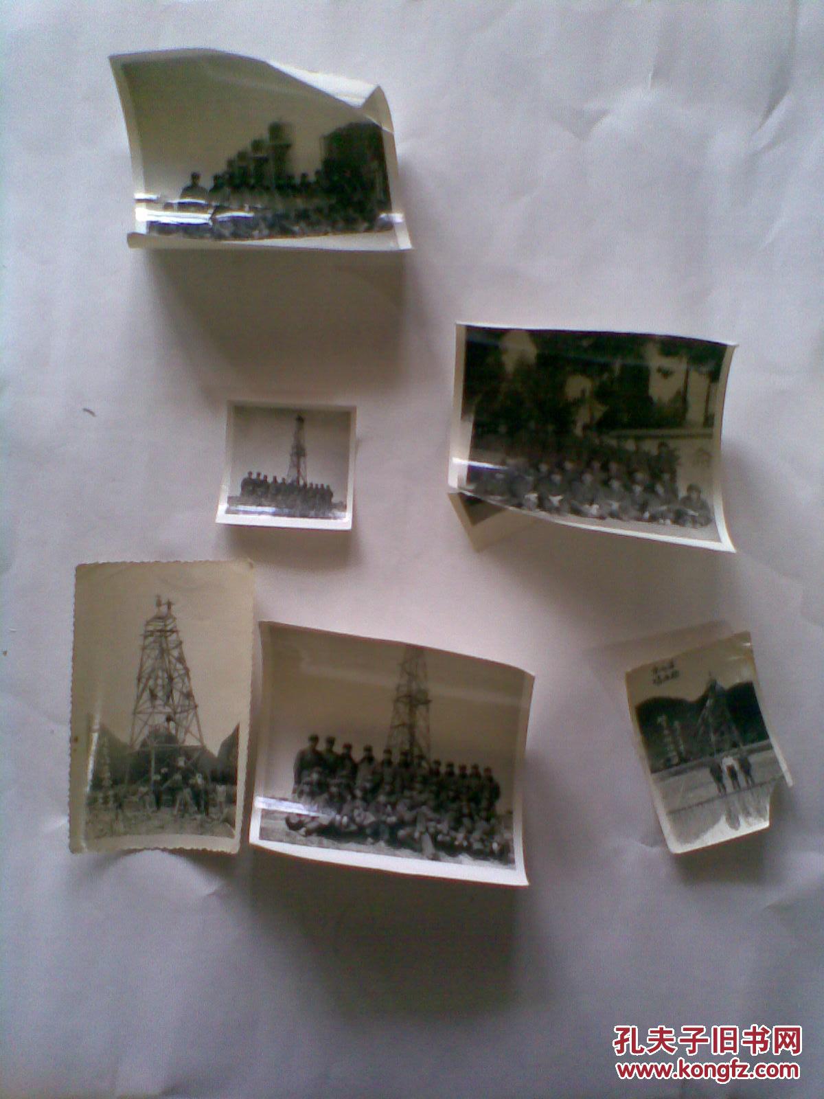 195几年广西省靖西县工地军人合影照片6张(老照片6张合售)