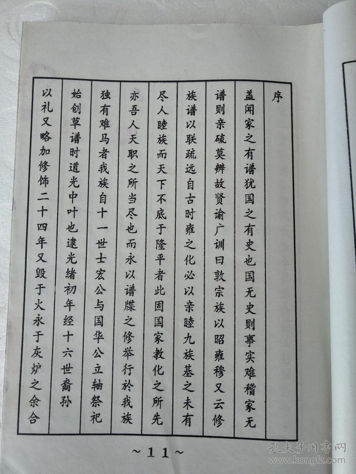 复印件吴氏宗谱延陵堂盐城建湖吴家河耀寰公支三本五卷16开418页1997